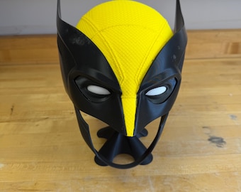 Wolverine Inspired Deadpool & Wolverine Helmet Cosplay 3D Printed (Chin strap Version)