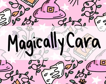 Pink Witchy Seamless Pattern DIGITAL DOWNLOAD