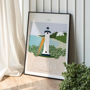 Domes Beach Rincón Puerto Rico Print Faro Wall Art Poster Home Decor