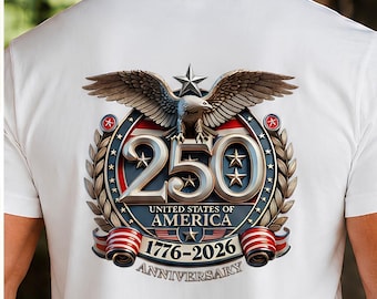 Usa 250th Anniversary PNG SVG, Freedom 1776-2026 Patriotic Eagle Shirt Design, Fourth of July Sublimation DTF