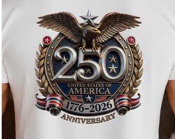 USA 250th Anniversary Eagle Shirt Design (PNG SVG), Patriotic Freedom 1776-2026