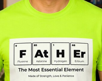 Periodic Table Father PNG, Science Dad Shirt Design, Chemistry Gift (Digital Download)