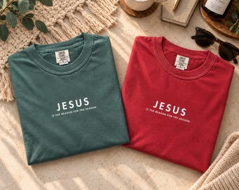 Christian Christmas T-Shirt, Jesus Is the Reason for the Season
