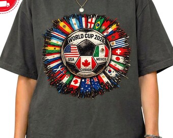 Camiseta de aficionado al Mundial de Fútbol 2026, camiseta del torneo de fútbol de EE. UU., México y Canadá