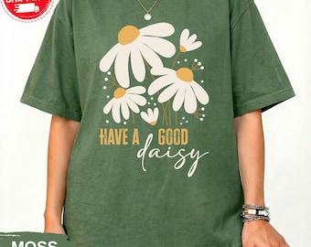 Camiseta Boho Daisy, camiseta retro con cita sobre flores silvestres