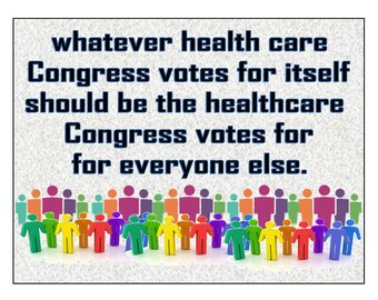 Healthcare Congress Quote Postcard - DIY Cards, Stickers, T-Shirts (Digital Download)