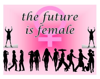 Future is Female Postcard: DIY Political Art (Digital Download)