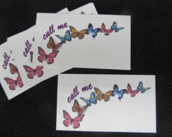 Butterfly Calling Cards: Fun Contact Cards