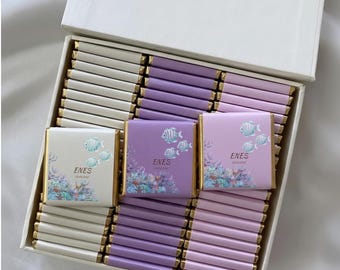 Personalized Baby Shower Chocolate Favors: 50 Pcs Milk Chocolate Treats