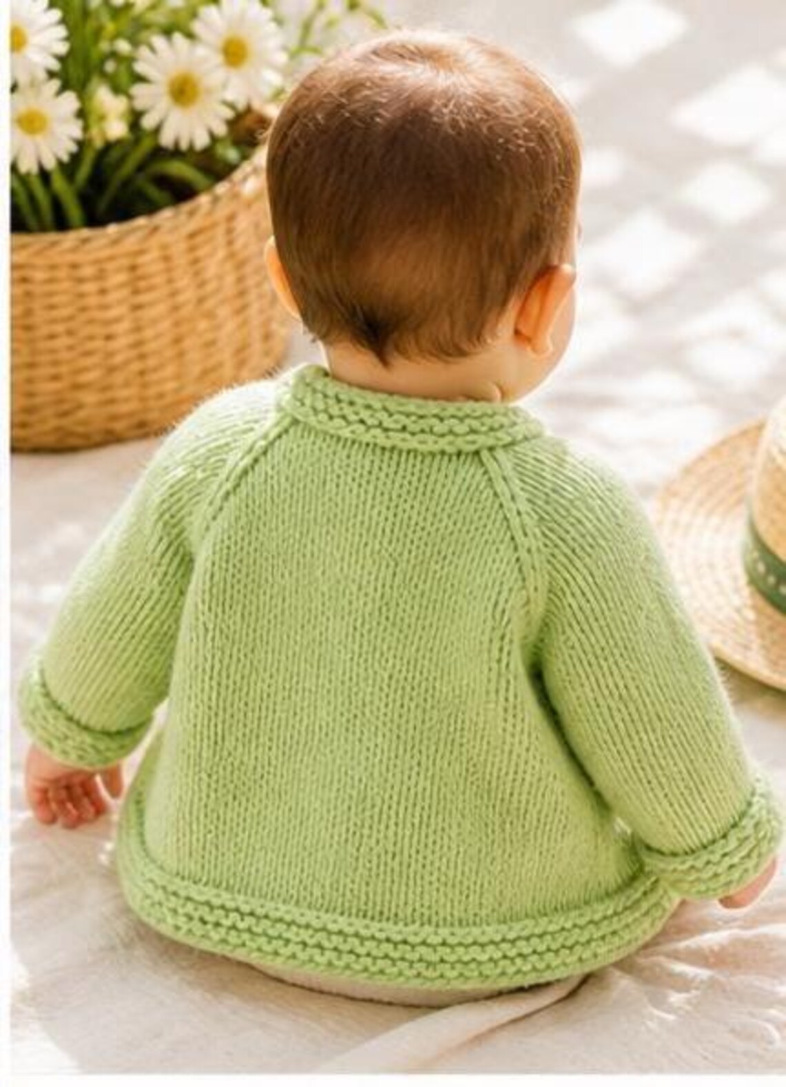 Summr Cardigan Knitting Pattern for Baby | Chunky Knit Sweater Pattern ...