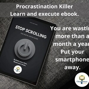 Stop Scrolling (Procrastination): Digital Detox Guide & Screen Time Audit PDF