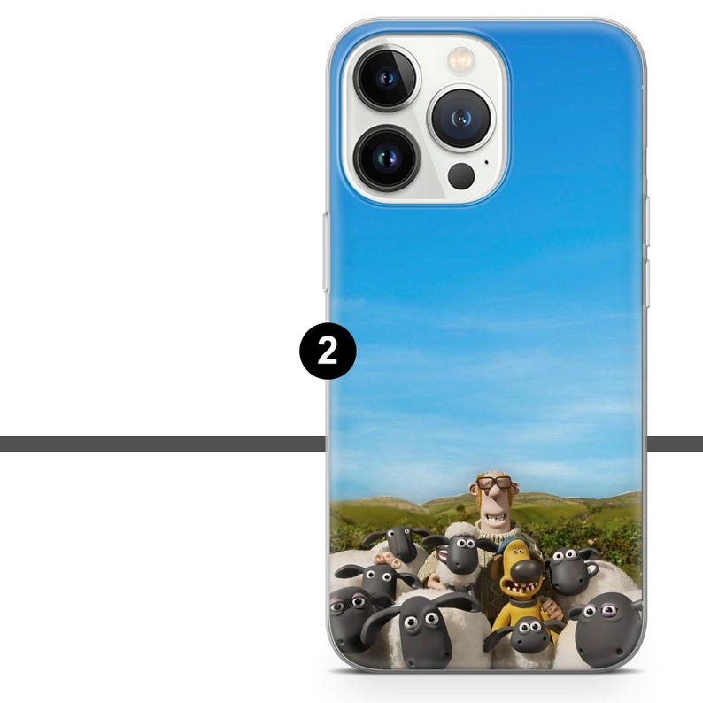 Sheep Case Sheep Phone Case Shaun the Sheep Animal Cover for iPhone 17, 16pro, 15 ...