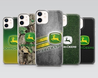 Custodia per telefono John Deere Farm Machinery per iPhone 17, 16Pro, 15, 14, 13, 12, Samsung S25, S24, S23, S22, A16, A56, A55, Pixel 10Pro, 9A