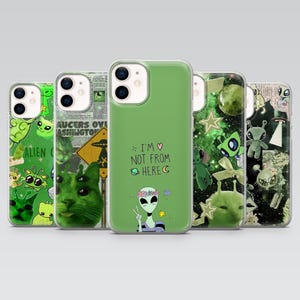 PopSockets PopGrip Adesivo Con Design UFO Retrò – Impugnatura Per Telefono Con Grafica Vintage Anni '60, Alieni E Pop Art