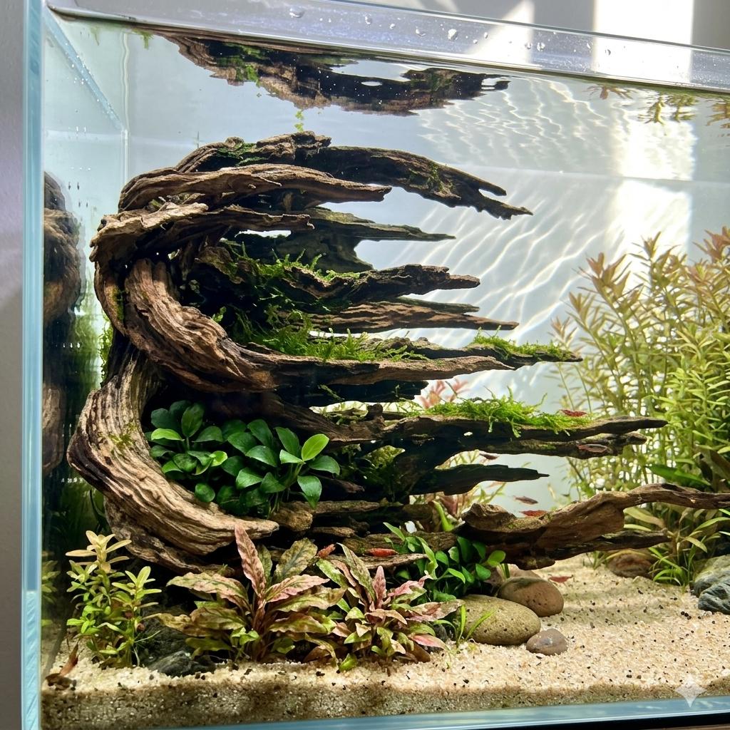 Fake aquarium plants