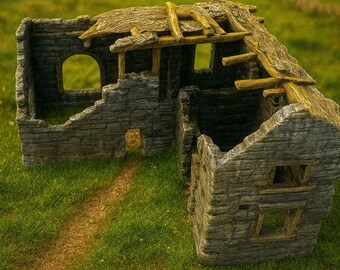 Crumbling Manor Ruinen: Post-Apokalyptisches Siedlung & Fallout Aquarium Dekor 49