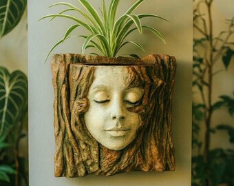 Gaia Spirit Wandtopf: Ätherisches Naturdekor & Zimmerpflanzenhalter