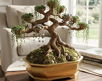 Bonsai Baum Aquarium Dekoration, Planter Handgemachte Japanische Art Ornament 98