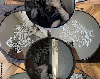 CUSTOM engraved mirror