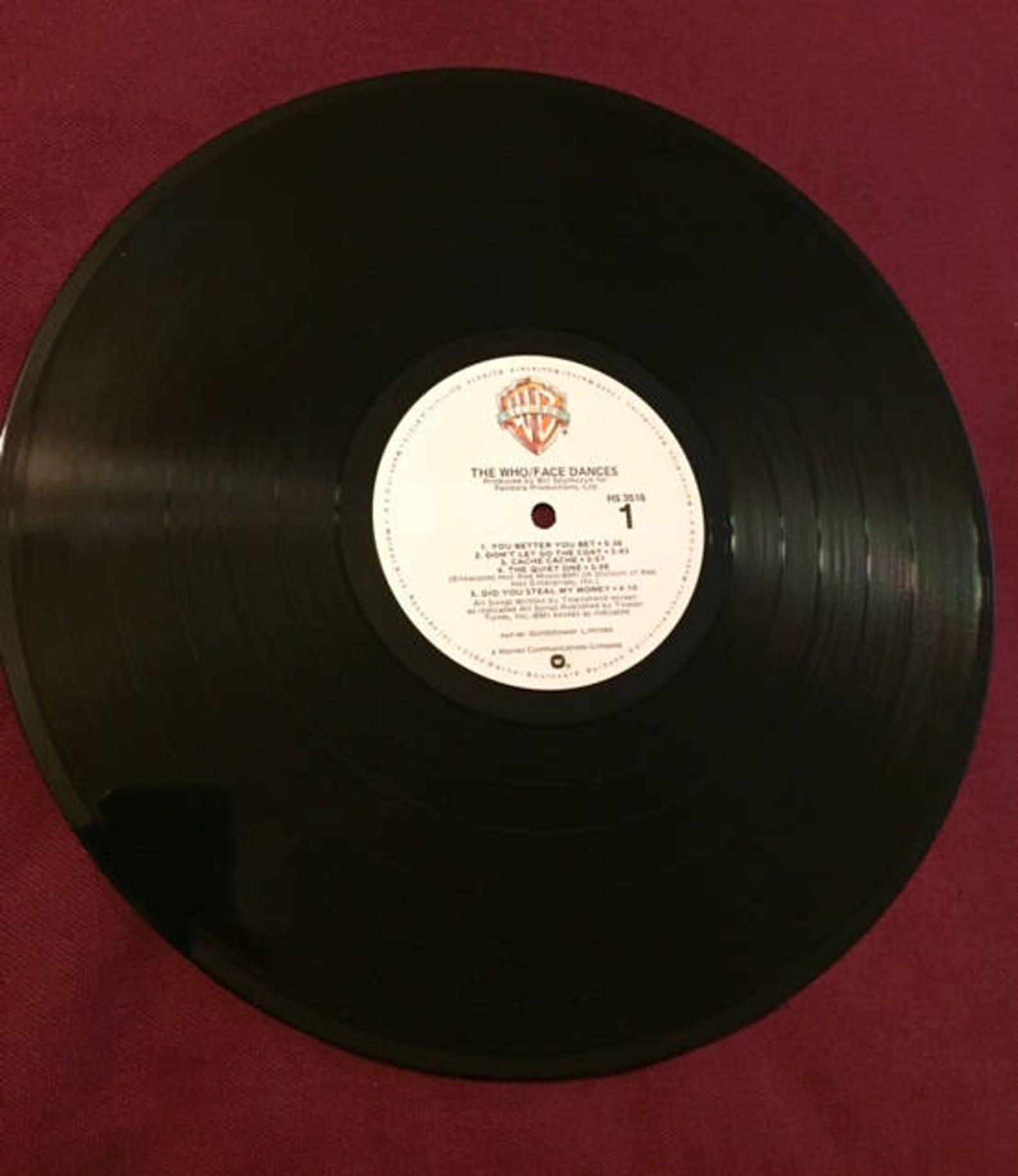 The Who Face Dances 1981 33rpm Vinyl Record | Etsy
