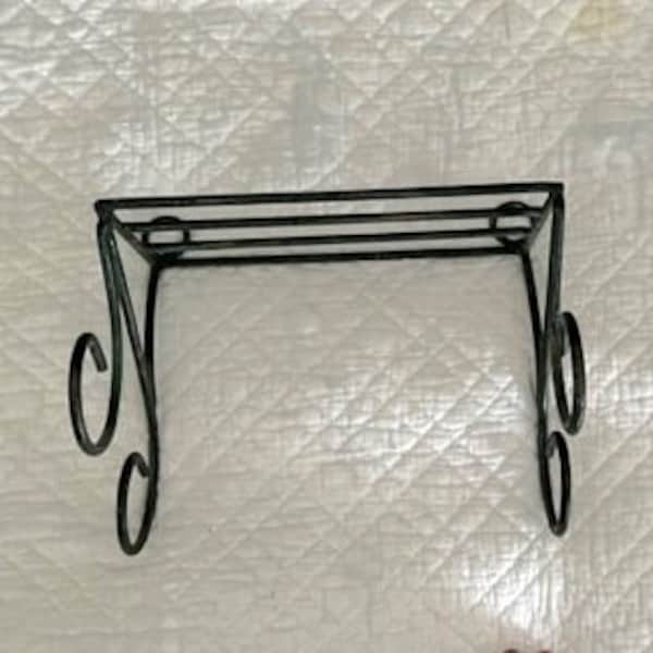 Metal Wall Shelf with Scrollwork Sides, 10-1/4" Wide -- 7643-GBR