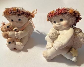 Dreamsicles Figurines: Teddy and Me, Wishing 'n Hoping, Vintage