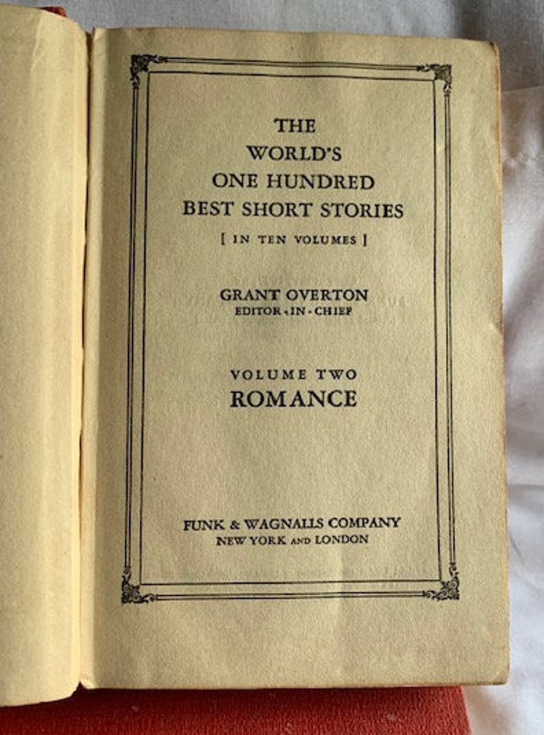 Fiction the World's 100 Best Short Stories Volumes 14 Etsy
