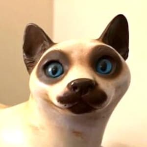 Siamese Cat Statue, Life Size  --  8535-GBR