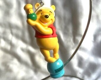 Ornament, Winnie the Pooh Standing on Hunny Pot -- 6524-