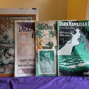 Nonfiction: 4 Hawaiian Sheet Music Sets (1916-1925) -- 8504-GBR