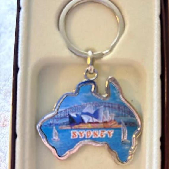 Key Ring, Australia Souvenir, Vintage  --  526-COD3