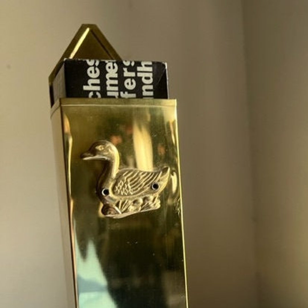 Fireplace Match Holder Brass 614912A Etsy