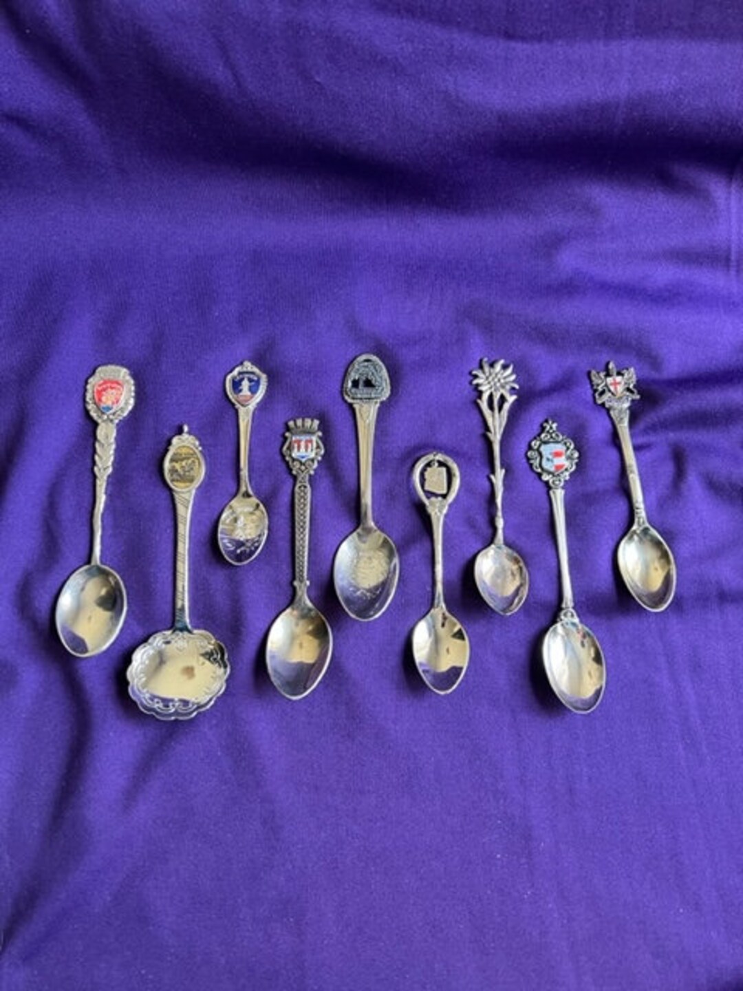 9 Collector Souvenir Spoons 5827GBD Etsy UK