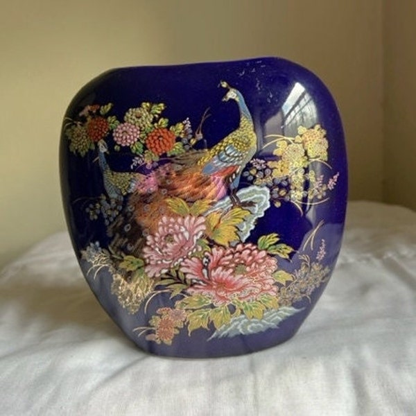 Japanese Vase with Peacocks -- 6921-11A