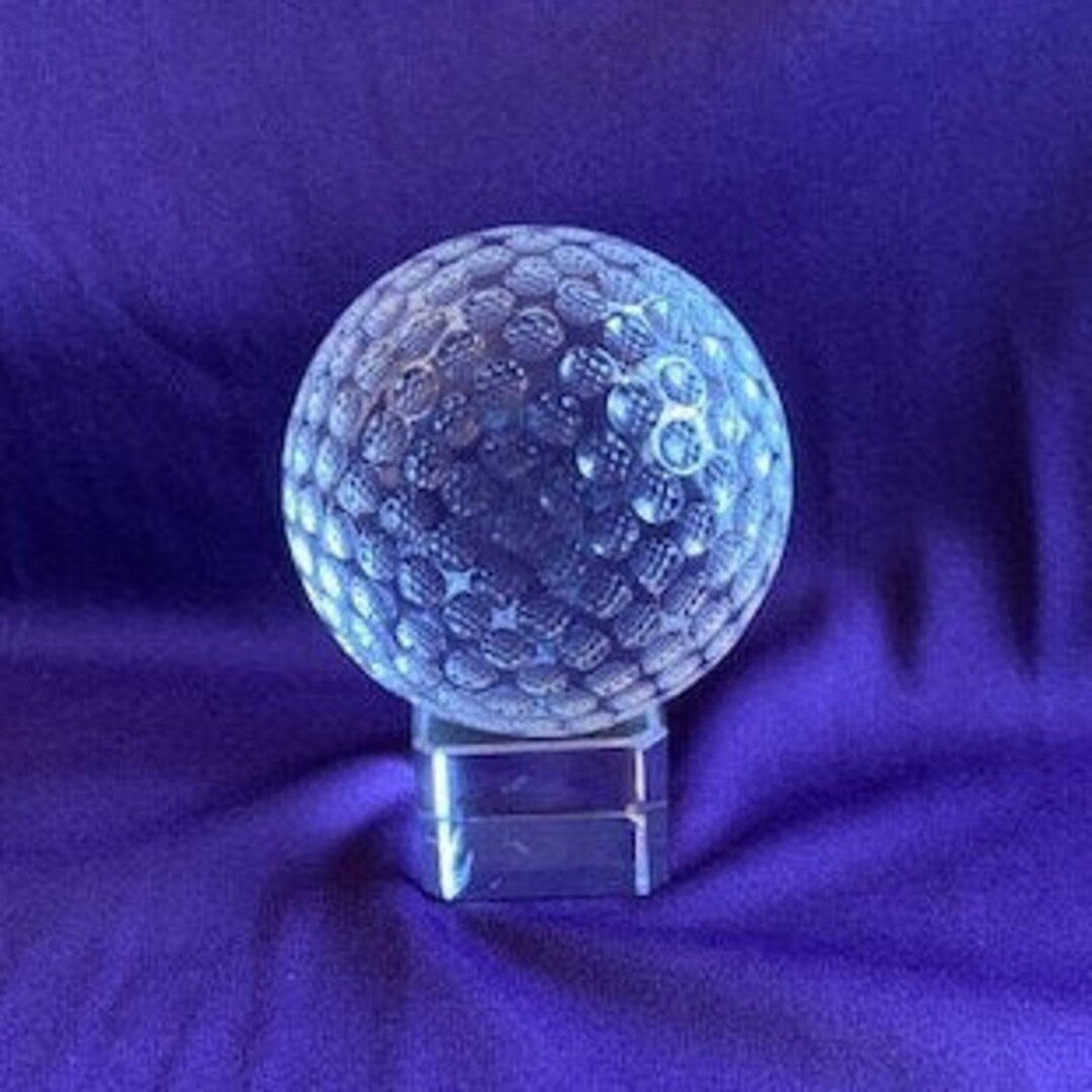 Crystal Golf Ball & Stand 3782COD3/4 Etsy