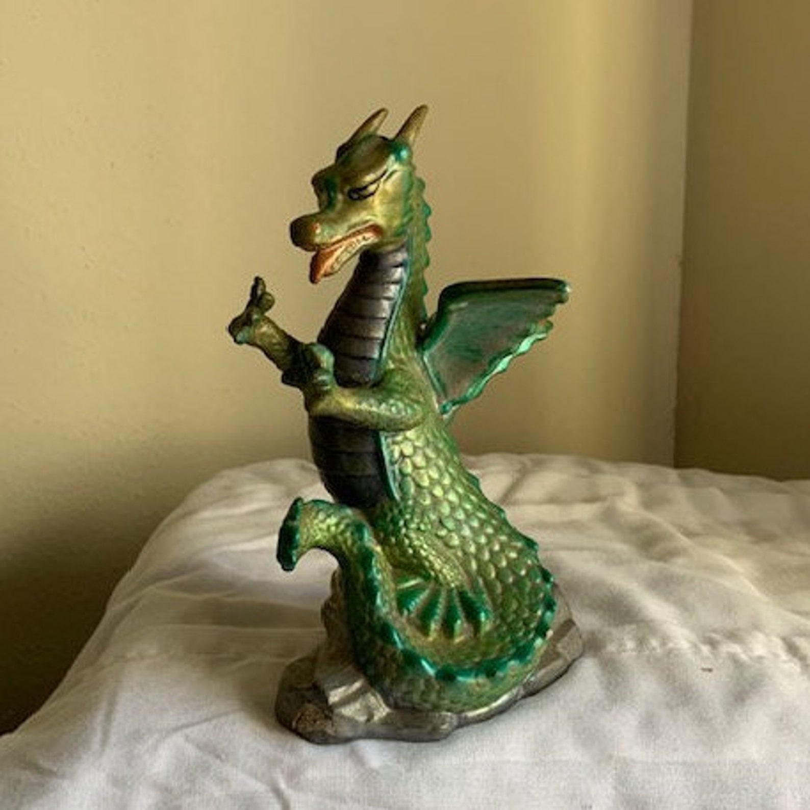 Ceramic Dragon Figurine P1551B14 Etsy