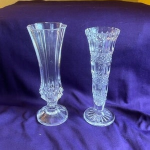 Two Crystal Vases -- 8064-5A