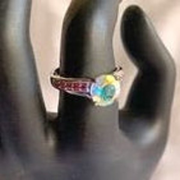 Ring, Mercury Mist Topaz, Sz. 8 -- 2778-COD1