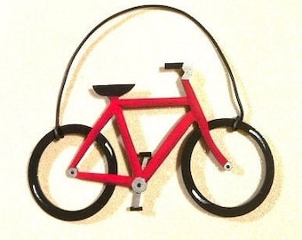 Bicycle Ornament/Party Favor/Gift Tag (CHOICE of color) -- 5275