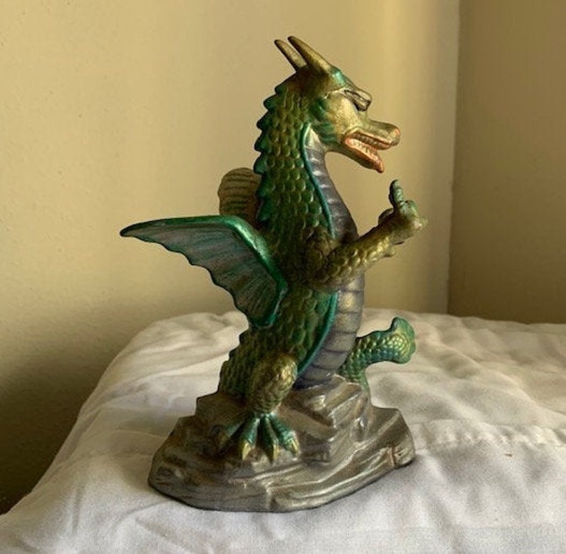 Ceramic Dragon Figurine P1551B14 Etsy