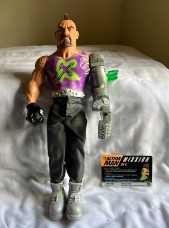 Figurine Action Man Dr X Avec Robot Toxic - Hasbro, 30 Cm, 2004 - Système D'éjection Fonctionnel - Occasion