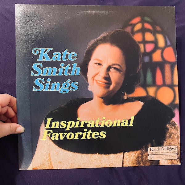 Vinyl record:  Kate Smith Sings--Inspirational Favorites, 33rpm -- 6814K-DR