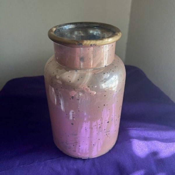Pink Mercury Glass-Style Vase -- 8891-2B