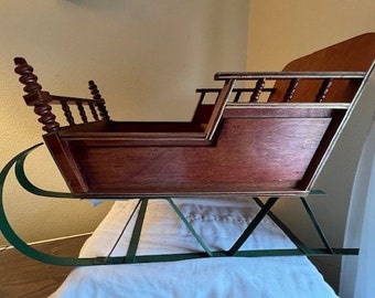 Wood Sleigh Decoration, 23.5" x 9.5" -- 9093