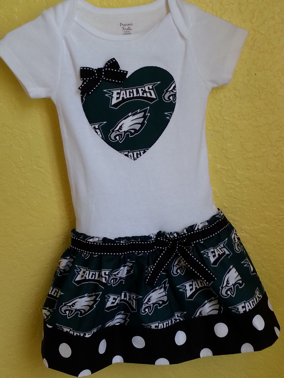 baby eagles cheerleader outfit