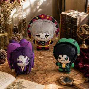 Peluche de circo de los fenómenos de 10 cm, juguete de peluche Pierrot Bufón, peluche gótico Kawaii, muñeco de payaso espeluznante y adorable, elige tu variante, merchandising de videojuegos