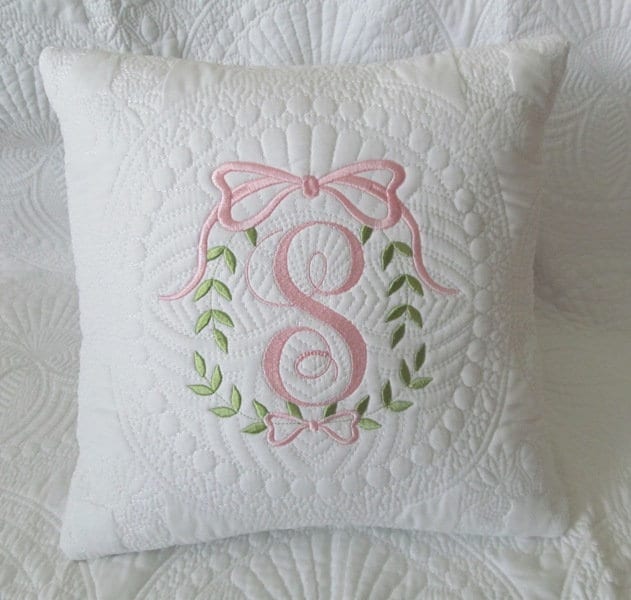 Monogrammed Pillow Nursery Pillow Monogrammed Throw Pillow Etsy UK