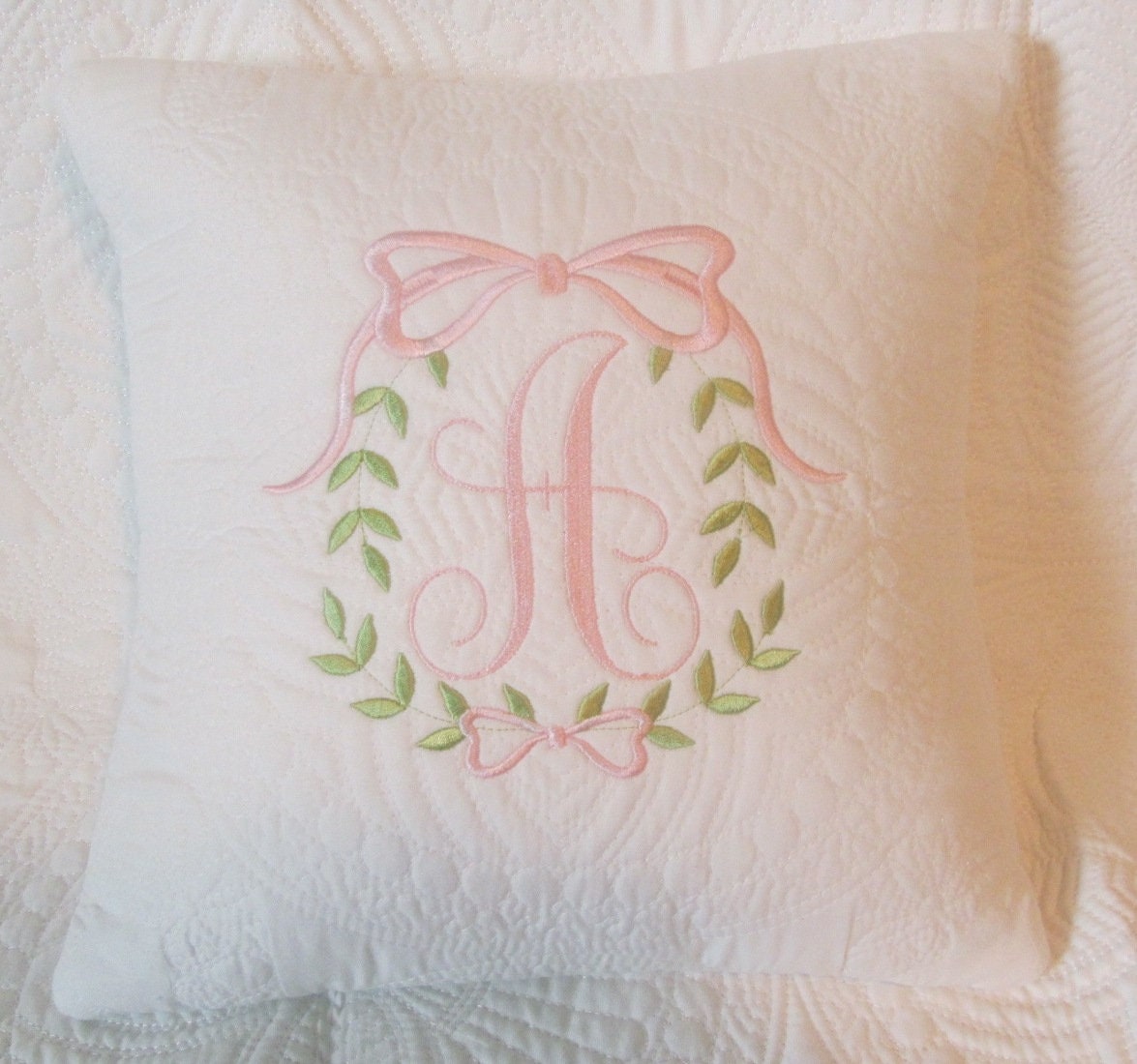 Monogrammed Pillow Nursery pillow Monogrammed throw pillow Etsy