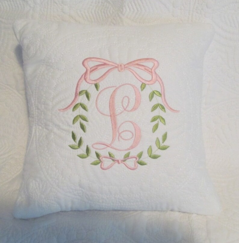Monogrammed Pillow Personalized Pillow Embroidered Pillow Etsy