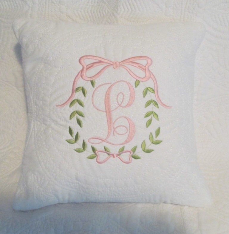 Monogrammed Pillow Nursery Pillow Monogrammed Throw Pillow Etsy UK